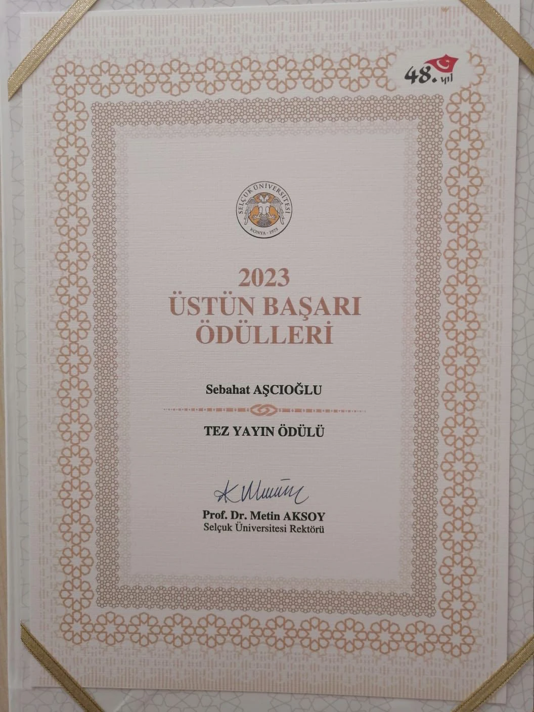 Fen Bilimleri Enstitüsü 2022-2023 Ödül Töreni